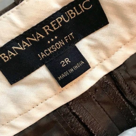 Banana Republic Jackson Fit Brown Pants Women's Size 2 # 2 - Picture 3 of 5